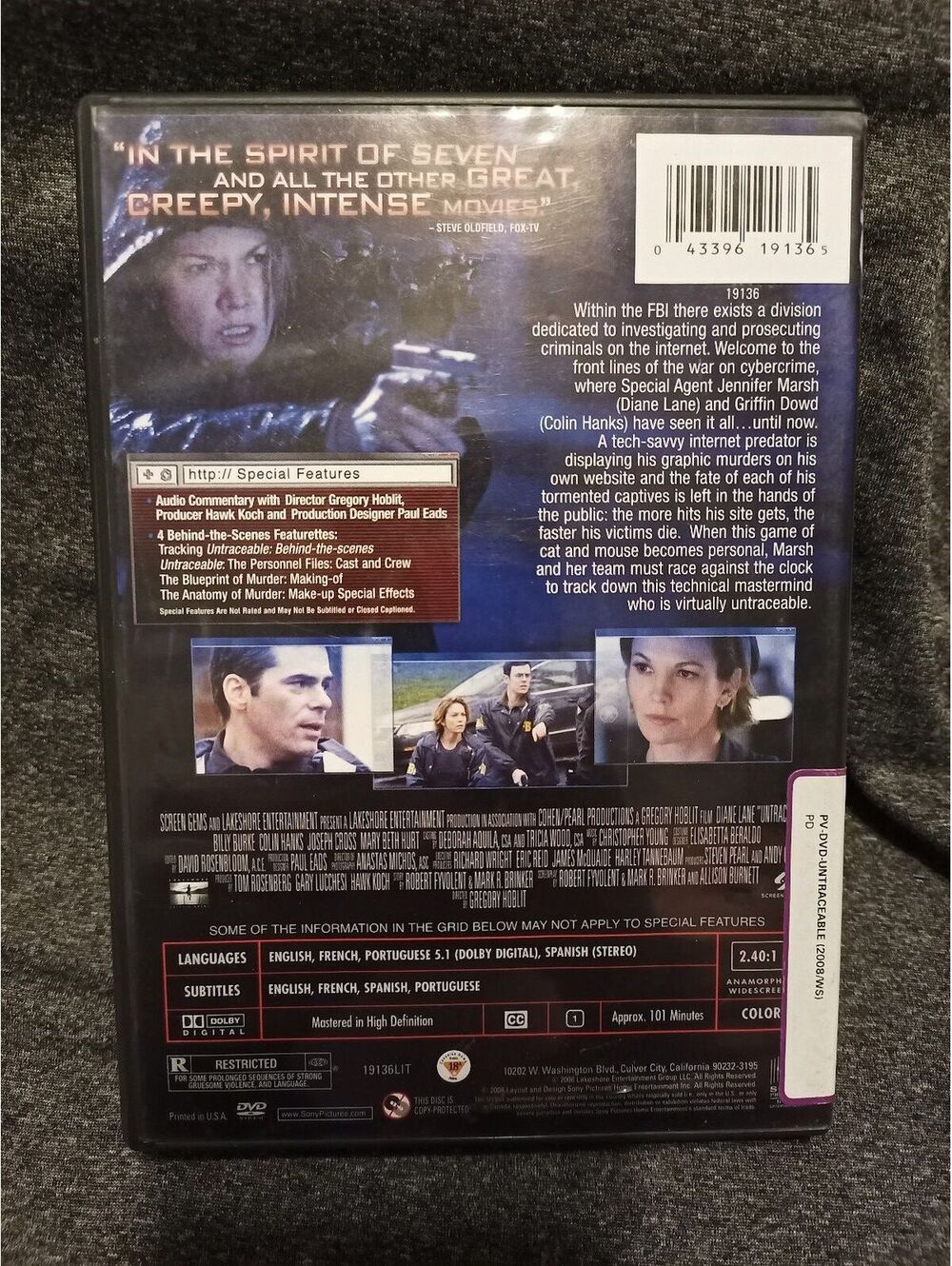Untraceable DVD - Picture 2 of 2